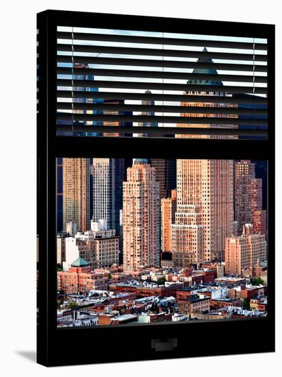 Window View with Venetian Blinds: Architecture and Buildings-Philippe Hugonnard-Stretched Canvas