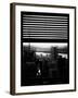 Window View with Venetian Blinds: Architecture and Buildings-Philippe Hugonnard-Framed Photographic Print