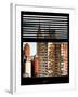 Window View with Venetian Blinds: Architecture and Buildings-Philippe Hugonnard-Framed Photographic Print