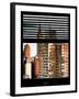 Window View with Venetian Blinds: Architecture and Buildings-Philippe Hugonnard-Framed Photographic Print