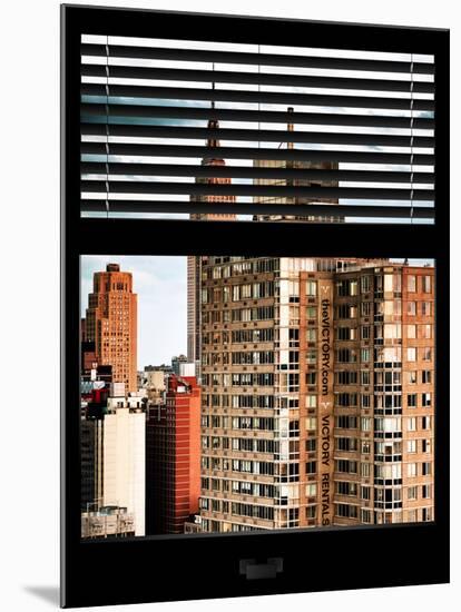 Window View with Venetian Blinds: Architecture and Buildings-Philippe Hugonnard-Mounted Photographic Print