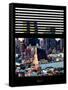 Window View with Venetian Blinds: Architecture and Buildings-Philippe Hugonnard-Framed Stretched Canvas