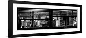 Window View with Venetian Blinds: Architecture and Buildings-Philippe Hugonnard-Framed Photographic Print