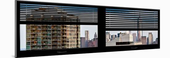 Window View with Venetian Blinds: Architecture and Buildings-Philippe Hugonnard-Mounted Photographic Print