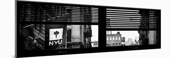 Window View with Venetian Blinds: Architecture and Buildings-Philippe Hugonnard-Mounted Photographic Print