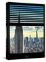 Window View with Venetian Blinds: Architecture and Buildings-Philippe Hugonnard-Stretched Canvas