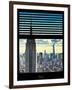 Window View with Venetian Blinds: Architecture and Buildings-Philippe Hugonnard-Framed Photographic Print