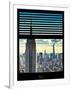 Window View with Venetian Blinds: Architecture and Buildings-Philippe Hugonnard-Framed Photographic Print