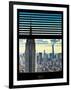 Window View with Venetian Blinds: Architecture and Buildings-Philippe Hugonnard-Framed Photographic Print