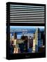 Window View with Venetian Blinds: Architecture and Buildings-Philippe Hugonnard-Stretched Canvas