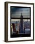 Window View with Venetian Blinds: Architecture and Buildings-Philippe Hugonnard-Framed Photographic Print