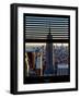 Window View with Venetian Blinds: Architecture and Buildings-Philippe Hugonnard-Framed Photographic Print