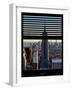 Window View with Venetian Blinds: Architecture and Buildings-Philippe Hugonnard-Framed Photographic Print