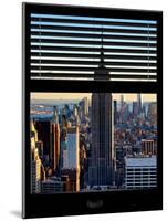 Window View with Venetian Blinds: Architecture and Buildings-Philippe Hugonnard-Mounted Photographic Print