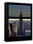 Window View with Venetian Blinds: Architecture and Buildings-Philippe Hugonnard-Framed Stretched Canvas