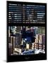 Window View with Venetian Blinds: Buildings and Skyscrapers - Upper West Side-Philippe Hugonnard-Mounted Photographic Print