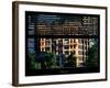 Window View with Venetian Blinds: Buildings at World Trade Center District - Manhattan-Philippe Hugonnard-Framed Photographic Print