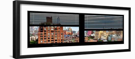 Window View with Venetian Blinds: Buildings of Chelsea with One World Trade Center View-Philippe Hugonnard-Framed Photographic Print