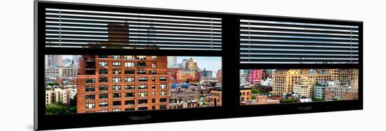 Window View with Venetian Blinds: Buildings of Chelsea with One World Trade Center View-Philippe Hugonnard-Mounted Photographic Print