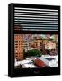 Window View with Venetian Blinds: Buildings of Chelsea with One World Trade Center View-Philippe Hugonnard-Framed Stretched Canvas