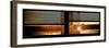 Window View with Venetian Blinds: Buildings Sunset View-Philippe Hugonnard-Framed Photographic Print