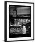 Window View with Venetian Blinds: Central Park and upper West Side Buildings - Manhattan-Philippe Hugonnard-Framed Photographic Print