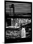 Window View with Venetian Blinds: Central Park and upper West Side Buildings - Manhattan-Philippe Hugonnard-Mounted Photographic Print