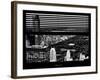 Window View with Venetian Blinds: Central Park and upper West Side Buildings - Manhattan-Philippe Hugonnard-Framed Photographic Print