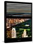 Window View with Venetian Blinds: Central Park and upper West Side Buildings-Philippe Hugonnard-Stretched Canvas
