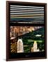 Window View with Venetian Blinds: Central Park and upper West Side Buildings-Philippe Hugonnard-Framed Photographic Print