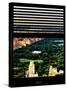 Window View with Venetian Blinds: Central Park and upper West Side Buildings-Philippe Hugonnard-Stretched Canvas