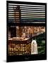 Window View with Venetian Blinds: Central Park and upper West Side Buildings-Philippe Hugonnard-Mounted Photographic Print