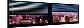 Window View with Venetian Blinds: Central Park by Night - Manhattan-Philippe Hugonnard-Mounted Premium Photographic Print
