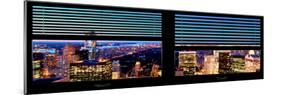 Window View with Venetian Blinds: Central Park by Night - Manhattan-Philippe Hugonnard-Mounted Photographic Print