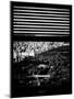 Window View with Venetian Blinds: Central Park with Upper West Side Buildings - Manhattan-Philippe Hugonnard-Mounted Photographic Print