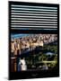 Window View with Venetian Blinds: Central Park with Upper West Side Buildings-Philippe Hugonnard-Mounted Photographic Print