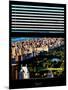 Window View with Venetian Blinds: Central Park with Upper West Side Buildings-Philippe Hugonnard-Mounted Photographic Print