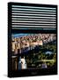 Window View with Venetian Blinds: Central Park with Upper West Side Buildings-Philippe Hugonnard-Stretched Canvas