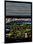 Window View with Venetian Blinds: Central Park with Upper West Side Buildings-Philippe Hugonnard-Mounted Photographic Print