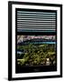 Window View with Venetian Blinds: Central Park with Upper West Side Buildings-Philippe Hugonnard-Framed Photographic Print