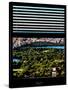 Window View with Venetian Blinds: Central Park with Upper West Side Buildings-Philippe Hugonnard-Stretched Canvas