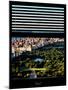 Window View with Venetian Blinds: Central Park with Upper West Side Buildings-Philippe Hugonnard-Mounted Photographic Print