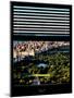 Window View with Venetian Blinds: Central Park with Upper West Side Buildings-Philippe Hugonnard-Mounted Photographic Print