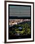 Window View with Venetian Blinds: Central Park with Upper West Side Buildings-Philippe Hugonnard-Framed Photographic Print