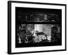 Window View with Venetian Blinds: Cityscape by Night - Manhattan-Philippe Hugonnard-Framed Photographic Print