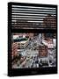 Window View with Venetian Blinds: Cityscape in Chelsea-Philippe Hugonnard-Stretched Canvas