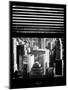 Window View with Venetian Blinds: Cityscape Manhattan-Philippe Hugonnard-Mounted Photographic Print