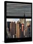 Window View with Venetian Blinds: Cityscape with the Chrysler Building of Manhattan-Philippe Hugonnard-Stretched Canvas