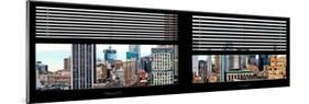 Window View with Venetian Blinds: Cityscape with the Empire State Building-Philippe Hugonnard-Mounted Photographic Print