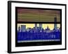 Window View with Venetian Blinds: Cityscape with the One World Trade Center (1WTC) at Nightfall-Philippe Hugonnard-Framed Photographic Print